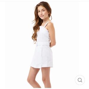 Good condition Habitual girls white denim sasha skort romper size 12(girls)